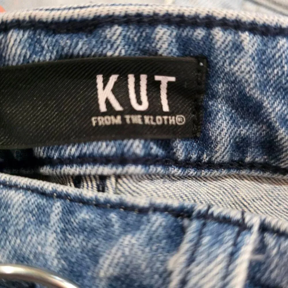 Kut From The Kloth Jane Long Shorts Size 6 Distressed